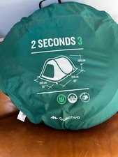 Quechua waterproof 2 Second tent- fit 3 people 
