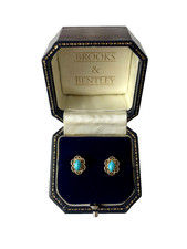1993 turquoise earrings 9ct - 1993,