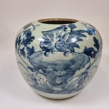 Large antique chinese blue and - chinese,