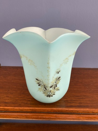 Hand painted glass lamp shade - painted,