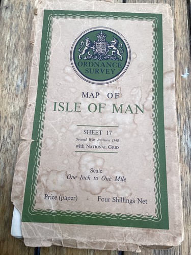Vintage map the isle of - the,