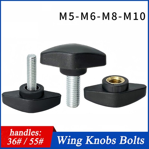 Male wing knobs bolts m8 - wing,