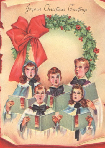 Vintage embossed christmas - embossed,