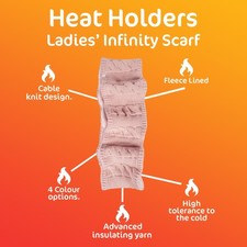 Ladies Cable Thermal Infinity