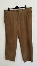 M&S Sartorial Men's Tan Corduroy Trouser Size W42" Leg 31"