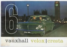 Vauxhall Velox & Cresta PB 2.6 Litre Saloon 1963-64 UK Market Sales Brochure 