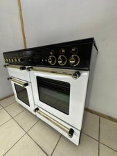 LPG LEISURE RANGEMASTER CLASSIC 110 DUAL FUEL  IN WHITE AND BRASS. Ref-R16