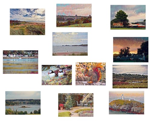 Anglesey art cards - cards, a6