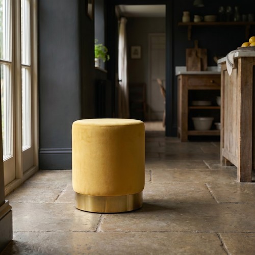 Art deco mustard yellow velvet - mustard,