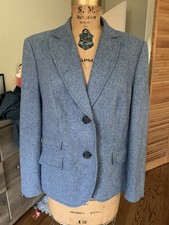 Gerry Weber Blue Wool Women’s Blazer Size 10-12