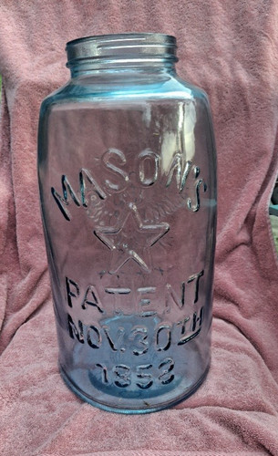 Huge gallon mason glass jar - 4-gallon,
