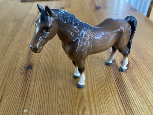 Brown gloss horse - brown, figurine
