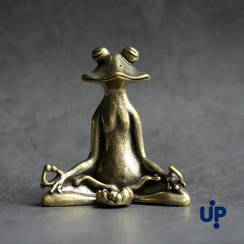 Antique brass meditation zen - antique,