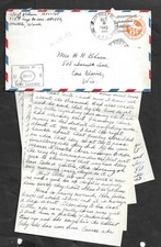 TWO WW2 LETTERS 1943 FROM U.S