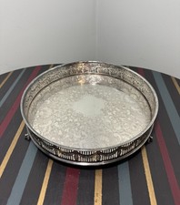 Antique EHP Chased Footed Tray