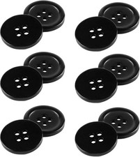 Mock Horn Buttons Flat 4 Hole