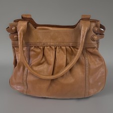 Gorgeous Clarks Tan Leather Shoulder Bag Multiple Pockets/compartments