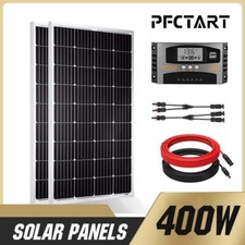 400W Mono Solar Panel Kit 12Volt w/MPPT Controller For Caravan RV Camper Rooftop