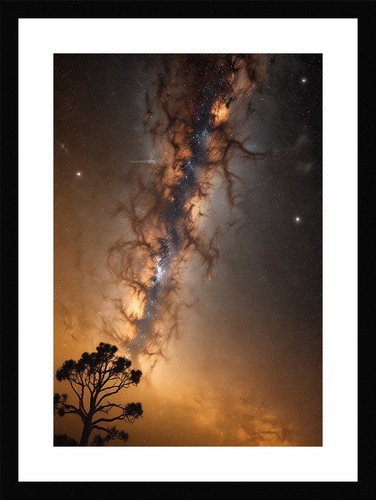 Modern milky way framed - way,