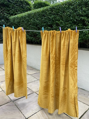 Pair luxury mustard - of,