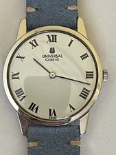 Vintage Swiss Manual Wind Watch By Universal Geneve- 31mm Case 