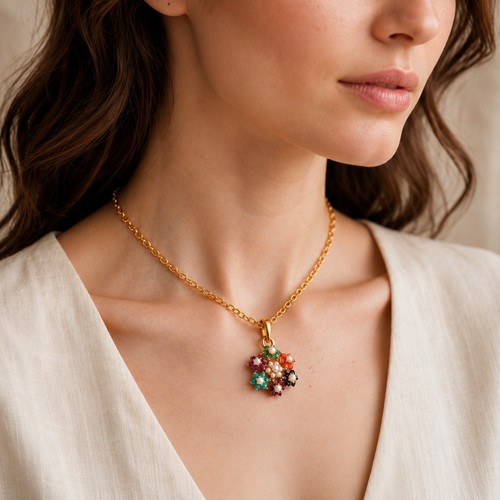 Gemstone necklace - 7,