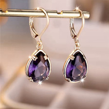 9ct gold purple amethyst - 9ct,