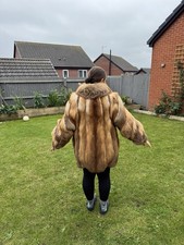 Women's Coat Size 16 natural fox Fur