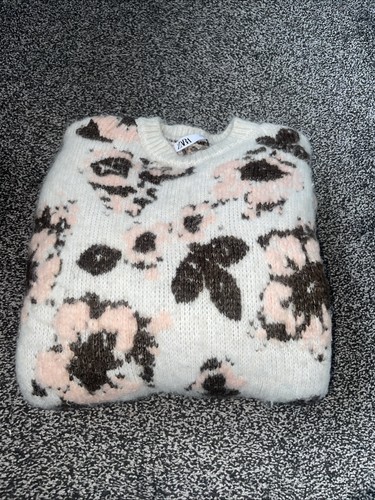 Zara floral print jumper size - zara,