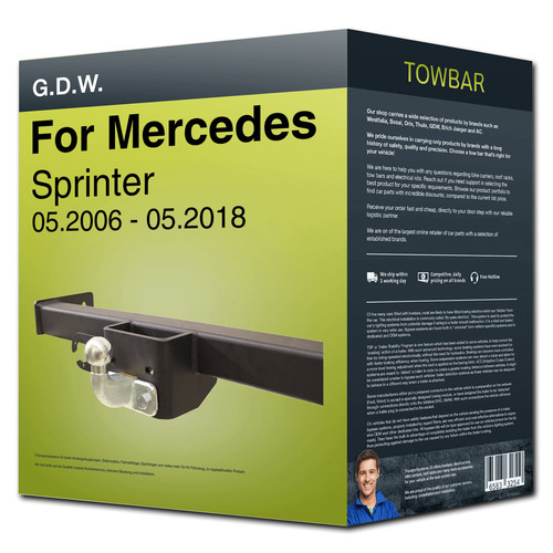 Towbar fixed for mercedes - ›for,