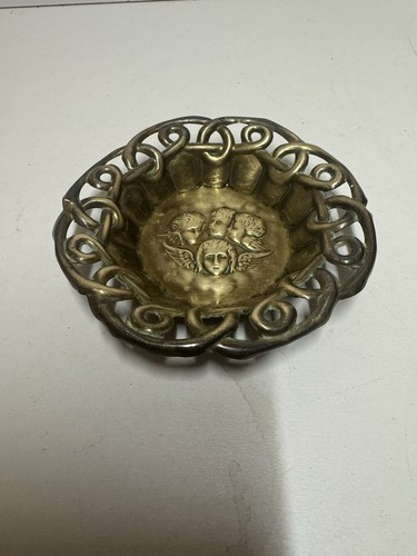 Antique copper cherub - antique,