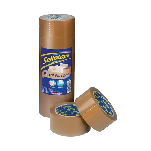 Brown parcel tape - brown, 66m