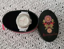 Rare Accessorize Butterfly White Watch