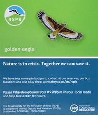 RSPB Pin Badge Golden Eagle
