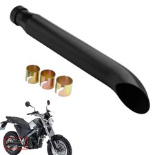 Motorcycle Exhaust Muffler Pipe For Cafe Racer Chopper Bobber Black