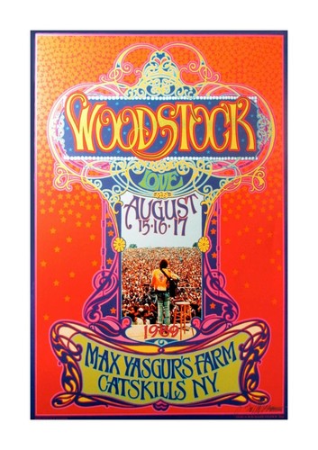 Woodstock concert poster - a4,