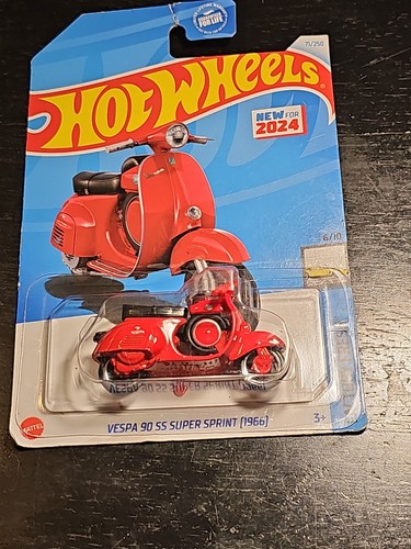 2024 hot wheels red - hot, vespa