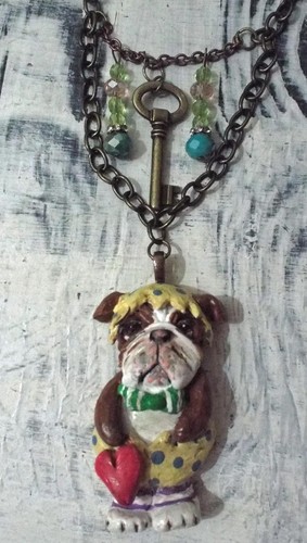 Vintage style english bulldog - style,