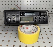 Vintage Panasonic Car Stereo Cassette Tape Player Auto Reverse CQ-E01EUC-P Radio