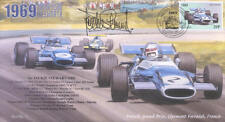 1969 MATRA MS80 BRABHAM BT26A CLERMONT-FERRAND F1 cover signed JACKIE STEWART