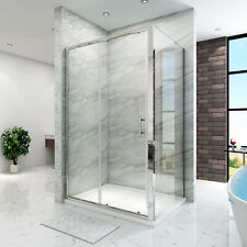 Shower Enclosure And Tray Sliding Door Walk In Cubicle Screen Easy Clean Glass 