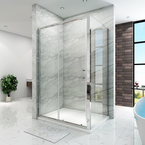 Shower enclosure and - and, tray