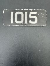 1967 Bristol Omnibus RELL6 ECW LAE350E 1015 Bus Chassis Fleet Number Plate Badge