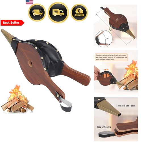Fireplace bellows air blower - bellows,