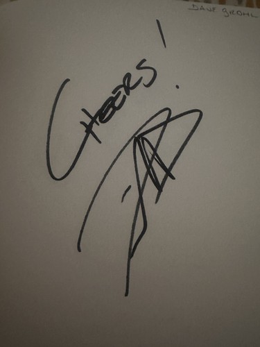 Dave grohl foo fighters signed - foo,