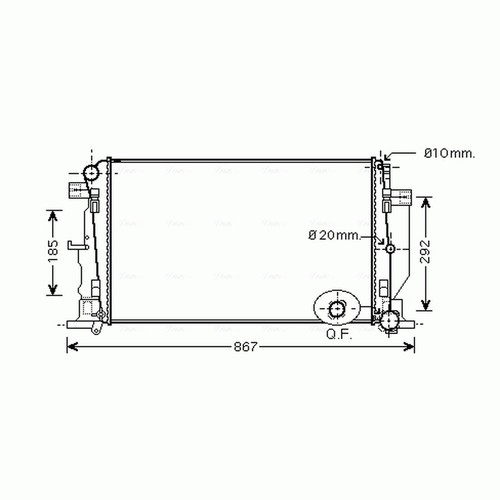 Radiator for mercedes sprinter - radiator,