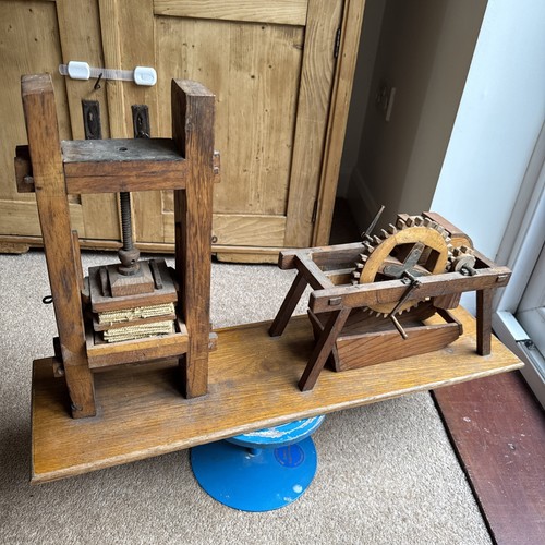 Antique large folkart moving - large,