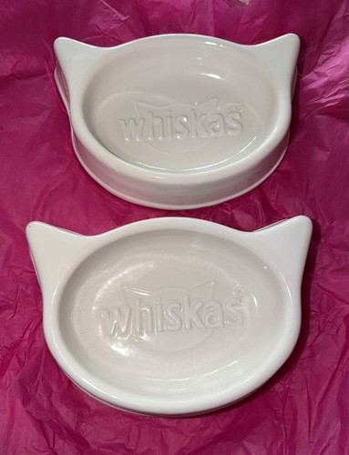Whiskas white ceramic food - whiskas,