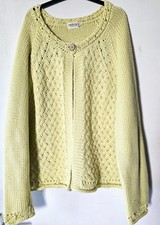 Indigo chunky cable knit light