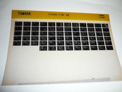 Yamaha spare parts catalogue